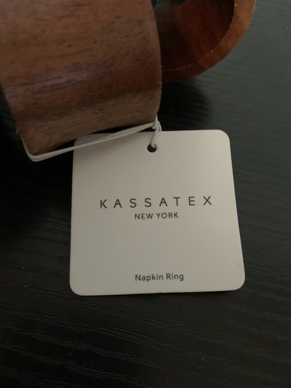 8 Wood Napkin Rings by Kassatex - Picture 5 of 5